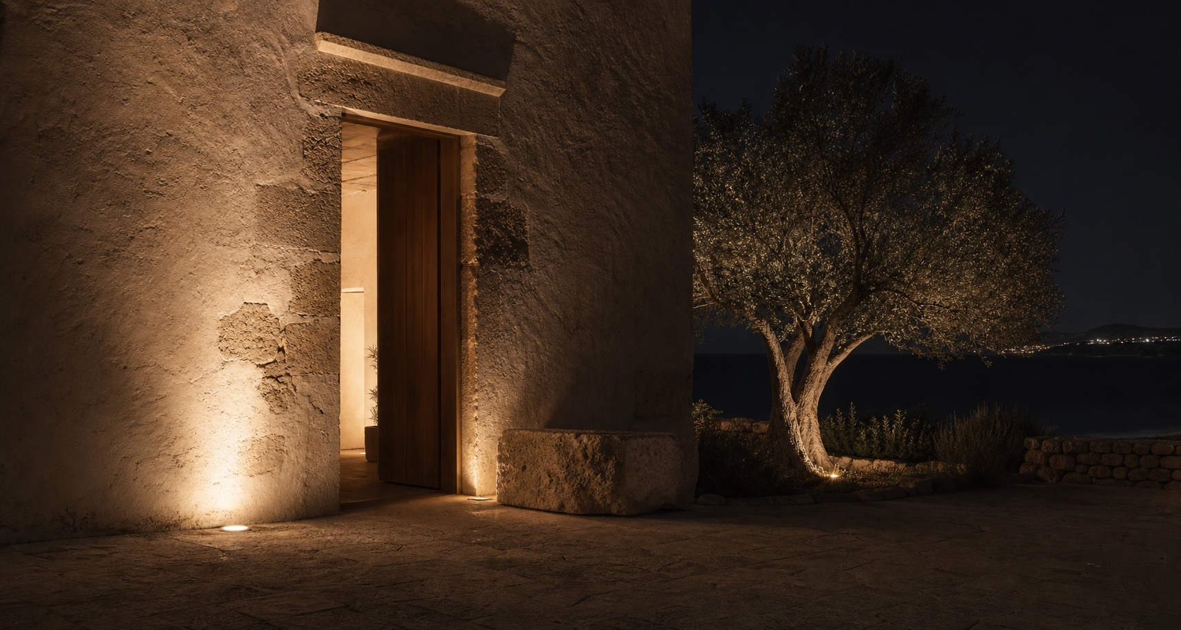Entrée nocturne de La Vague